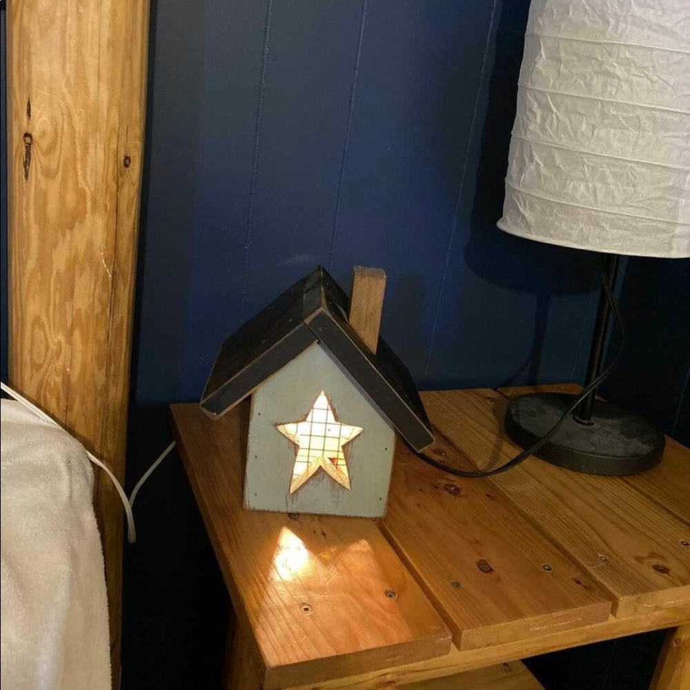 Wall plug in decorative house lamp